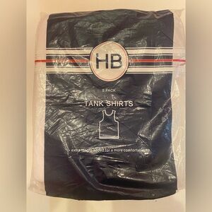 NWT HB‎ White Tank Shirts 5 pack from DXL Big & Tall Size XL